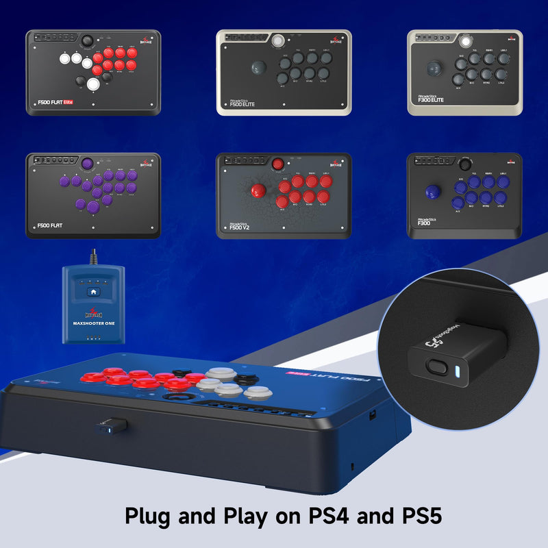 [AUSTRALIA] - MAYFLASH MagicBoots-S5 FPS PS4 Adapter Arcade Joystick PS5 Converter for F300, F300 Elite, F500, F500 Elite, F500 Flat and More 