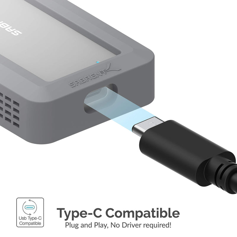 SABRENT USB 3.2 Rugged Waterproof Enclosure [IP67] for M.2 NVMe SSDs (EC-WPNE)