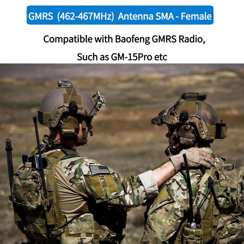ABBREE GMRS Radio Antenna 42.5-inch SMA Female CS Tactical Antenna for Baofeng UV-5R AR-152 UV-82 BF-888S and GM-15 Pro GMRS GM-5RH TD-H3 Radio Antennas