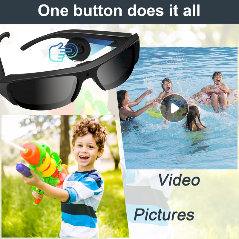 Glasses Camera HD 1080p Video Cameras UV400 Lenses for Outdoor Activities