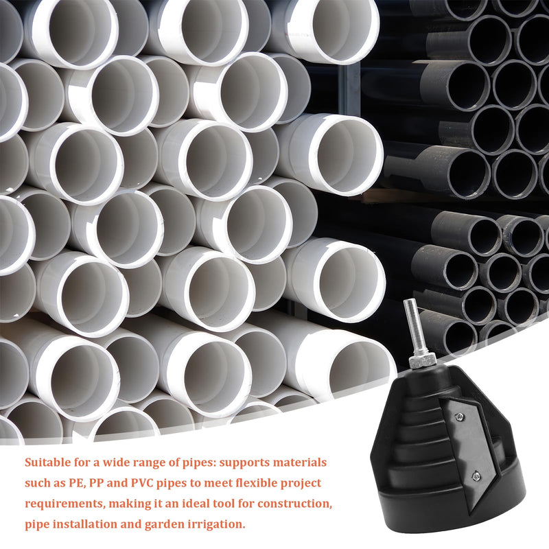 NCTNCX PE Pipe Deburring Chamfering Device PVC Pipe Deburring for Plastic Pipes with Drill Connection for Hand Drill Chamfer Tool for 20 25 32 40 50 63 mm Pipes a