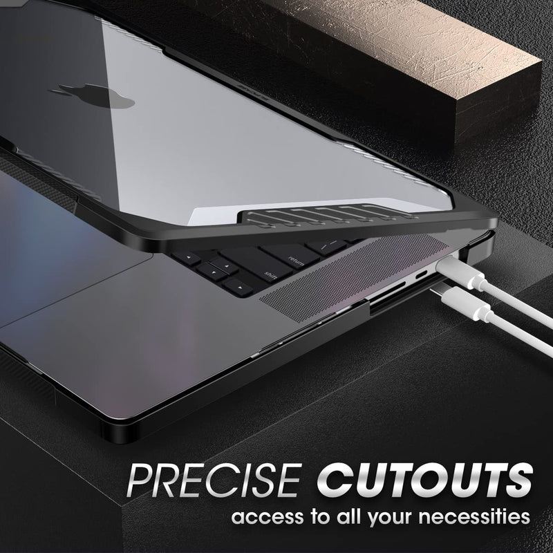 SUPCASE Unicorn Beetle Case for MacBook Pro 14 Inch M3 / M3 Pro / M3 Max (2023) & M2 Pro / M2 Max A2779 (2023) & M1 Pro / M1 Max A2442 (2021), Hard Shell Protective Cover for MacBook Pro 14" (Black) Black