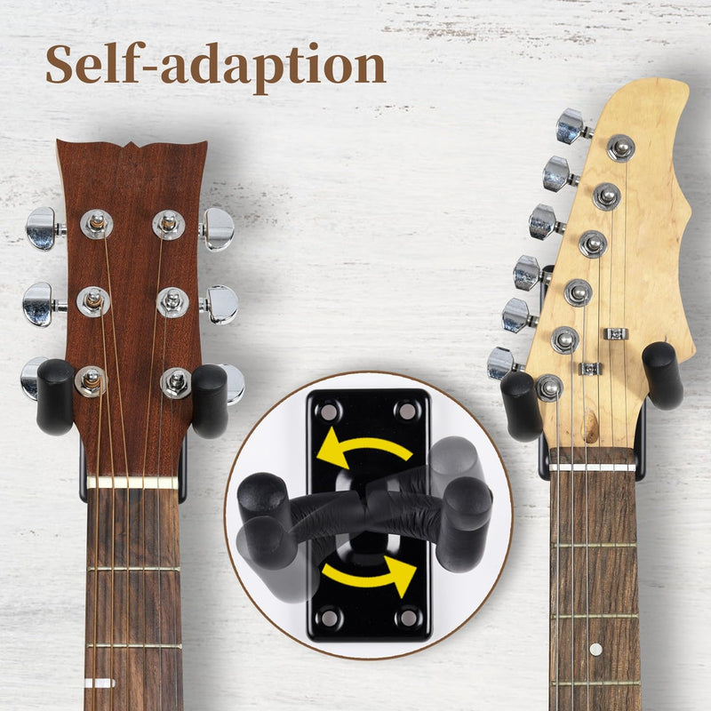 [AUSTRALIA] - WOGOD Guitar Wall Mount Hangers 5 Pack Hanging Guitar Mount for Acoustic Electric Guitar Hanger Wall Mount Stylish Guitar Wall Mount 