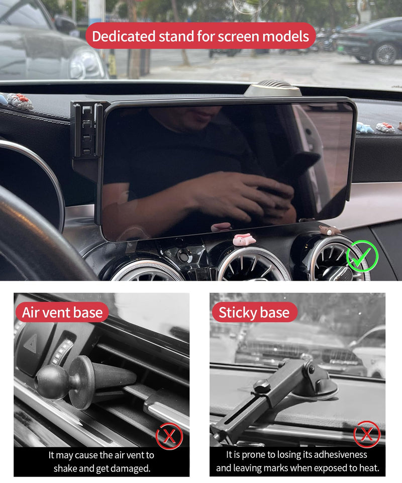 Wireless Charger Car Phone Mount for Mercedes Benz GLC/C-Class 10.25 Screen | GLC-Class 2020-2022/C-Class 2019-2021, Auto Clamp Cell Phone Mount Accessories 15W Qi Fast Charging Stand fit iPhone Android 10.25-inch for 20-22 GLC-Class / 19-21 C-Class