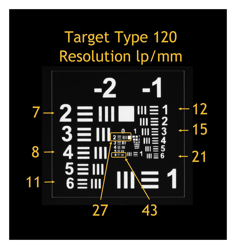 [AUSTRALIA] - 6x6 Slide by Vlads Test Target in 70x70 mm Mount for Camera Scanning Tune-up. Digitize Your Priceless Slides and Negatives with The Highest Sharpness and Fidelity. 