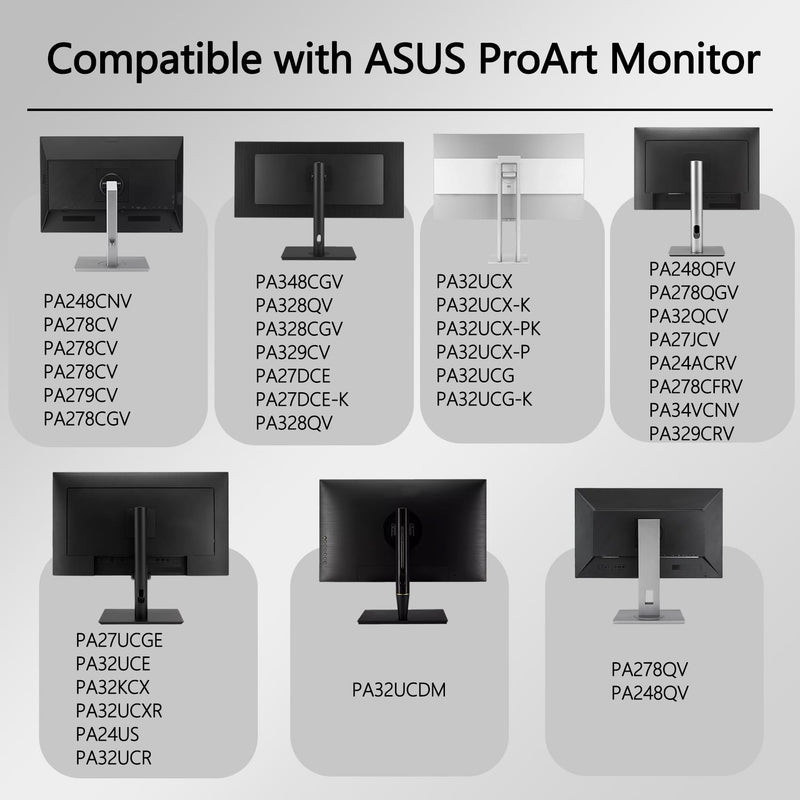 VG27AQ3A VESA Adapter Compatible with ASUS ROG,ProArt and TUF Game Monitor | (Fits VG27AQM5A,VG277Q1A,XG27ACS,VG27WQ3B,VG27AQ,PA248QFV,PG27AQN and more)–75x75 to 100x100 Wall Mount Bracket
