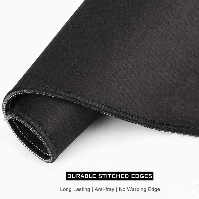 Auhoahsil Mouse Pad, Funny Skull Design Anti-Slip Rubber Mousepad with Durable Stitched Edge for Gaming Office Laptop Computer Men Women Kids, Cute Custom Pattern, 9.8 x 7.9 in, Smile Skull Love You