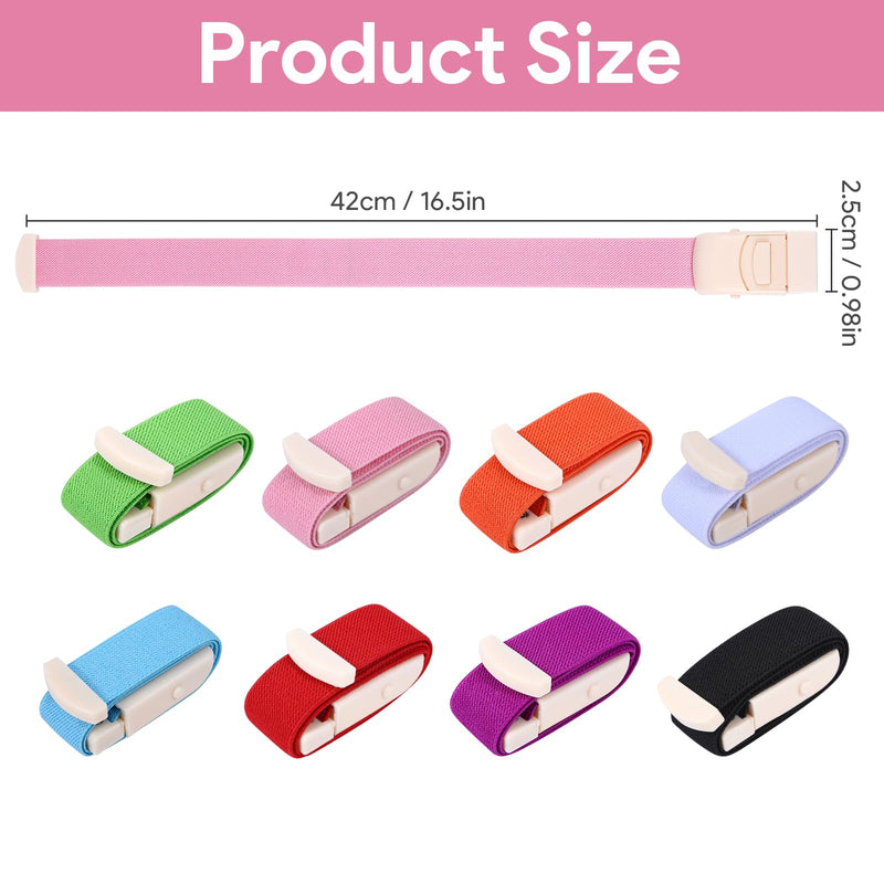 [AUSTRALIA] - Pack of 8 Storage Tubes, Blood Collection Set, Vein Stowage Tube with Buckle, Tourniquet Holster, Blood Collection Set for Practising for Doctors, Sanitary Camping, Outdoor (8 Colours) 