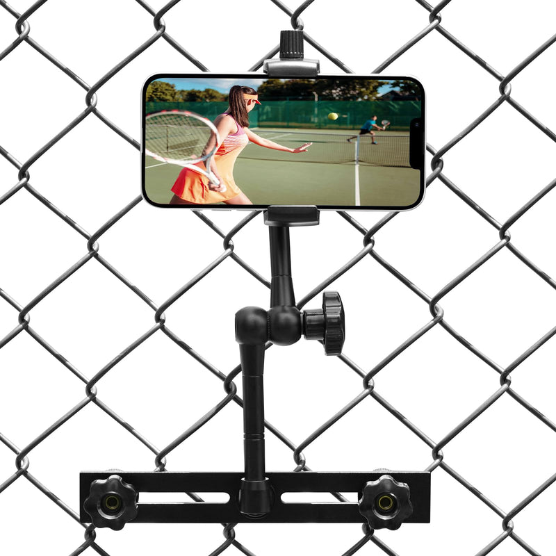 [AUSTRALIA] - Phone Fence Mount for iPhone,Phones,to a Chain Link Fence for Recording Basketball/Football/Softball/Baseball/Tennis Games,Fence Holder Comptiable with 3.5~7.5inch iPhone/Nexus/Smartphone 