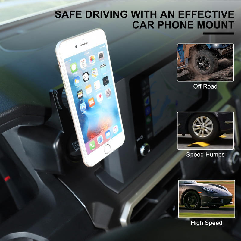 TOYCIDFG Magnetic Phone Holder Rotatable Compatible with Toyota Tacoma 2024 2025 2026, Dashboard Start Button Attached Car Phone Mounted Accessories (8-inch Screen) 8-inch Screen