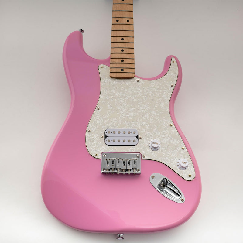 Musiclily Pro 11-Hole ST Guitar Pickguard for Squier Sonic Strat HT H Electric Guitar, 4Ply Aged White Pearl