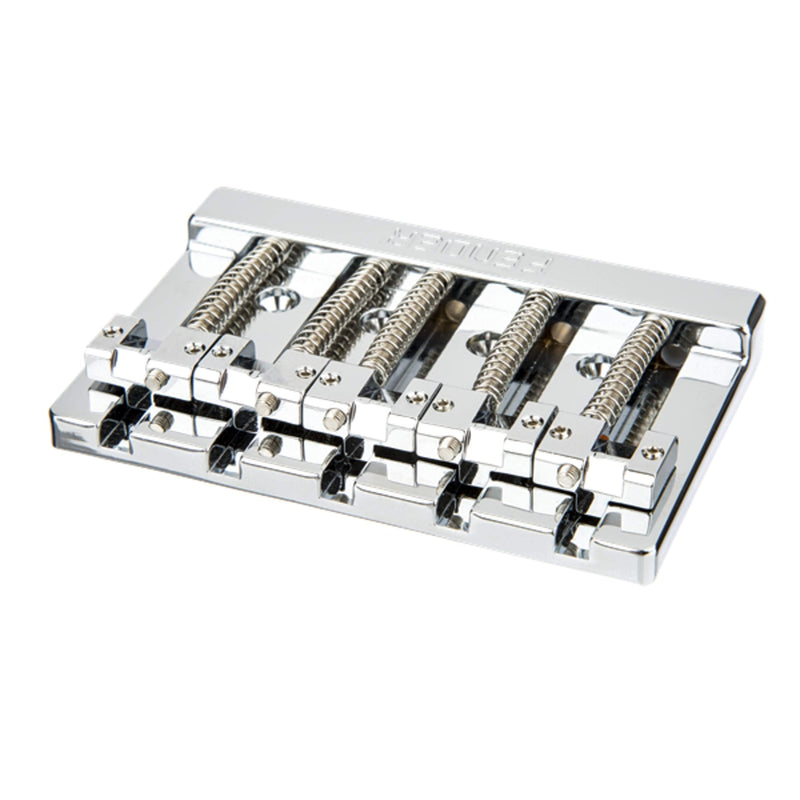 [AUSTRALIA] - Fender HiMass 5-String Bass Wide Bridge Assembly with Zinc Saddles - Chrome 