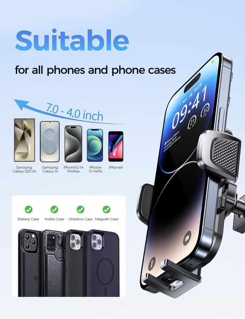 Car Phone Holder for BMW X1X2 2016-2022 Accessories,6.5-inch Screen Fixed Clip,Ultra-Stable Clip with Anti-Shake,360° Rotation Smart Phone Mount