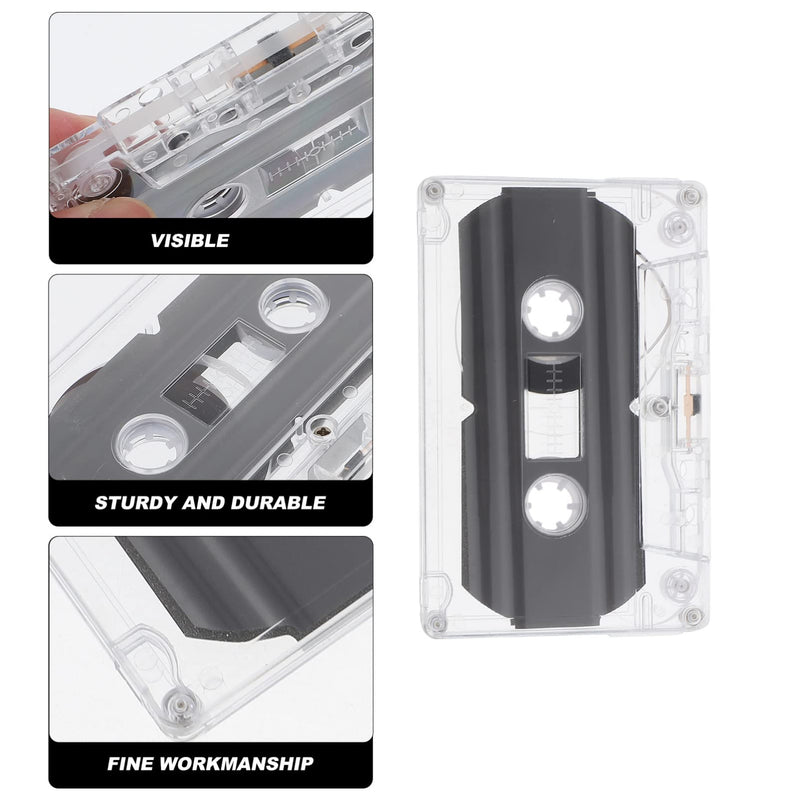 ARTIBETTER 2pcs Audio Cassette Tapes Dictating Blank Microcassette Tapes 30 Min Recording Time Per Tape Replacement Cassette Tapes