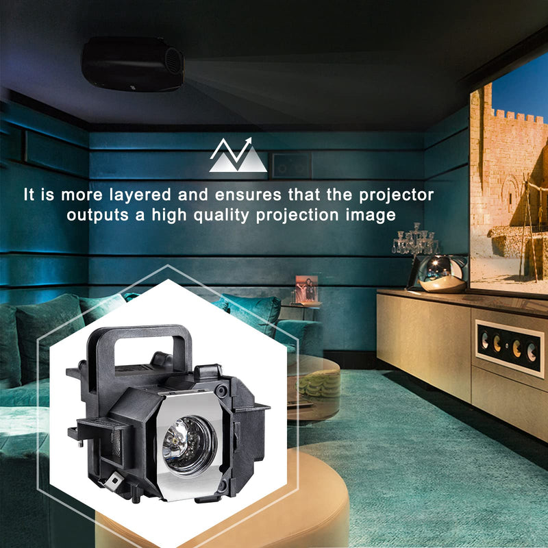YOSUN Replacement lamp for epson-elplp49-v13h010l49 Powerlite Home Cinema 8350 8345 8500ub 8700ub 8100 6100 6500ub Replacement Projector lamp Bulb, with Housing ELP49