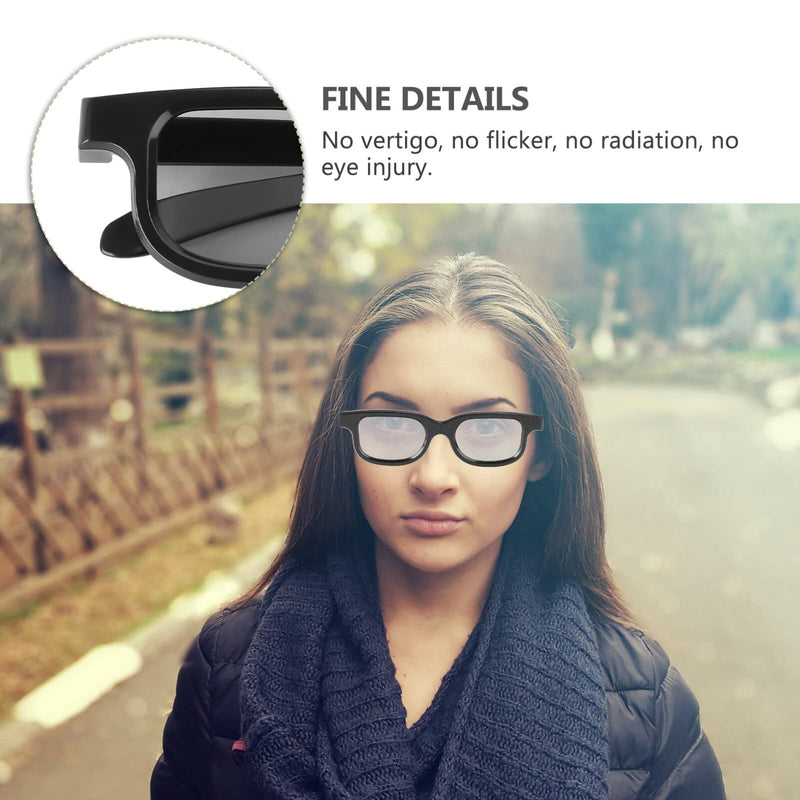SUPVOX Tv Projector 5 Pairs 3D Viewing Glasses for Movies Game Ultra-Light 3D Glasses Movie Polarizer for Theater Screens Computer Monitors Polarized Glasses