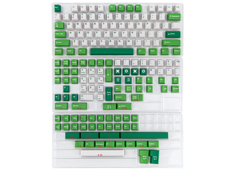 Custom Keycaps Cherry Profile 172 Keys Kit - ABS Double-Shot Keycap for ANSI & ISO Layout Mechanical Keyboards - Compatible with 60%, 65%, 75%, 80%, 100% Keyboards (Typewriter)