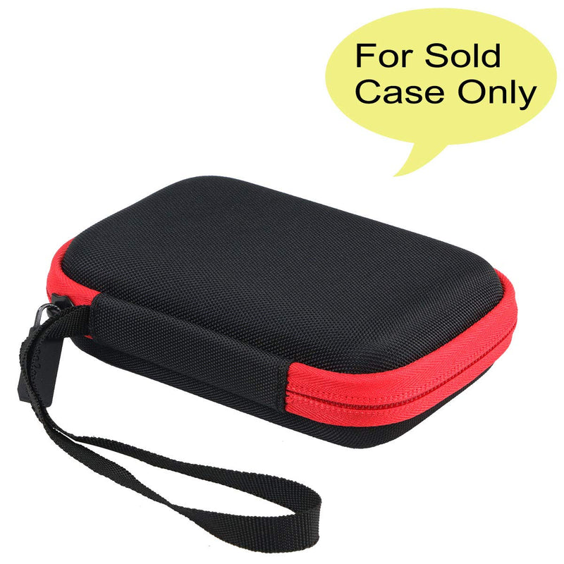 co2CREA Hard Travel Case Replacement for Samsung T7 Touch Portable SSD 500GB 1TB 2TB External Solid State Drives (Black Case + Inside Red) for 1 Hard Drive Black Case + Inside Red