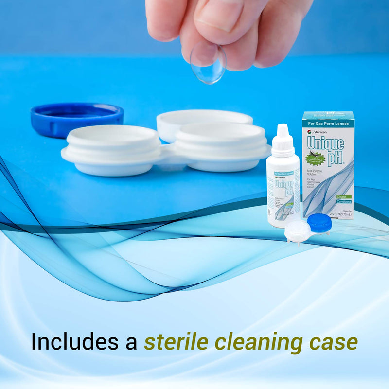 Unique pH Travel Pack- Multipurpose Solution for Gas Permeable Contact Lenses -2.5 Fluid Ounces