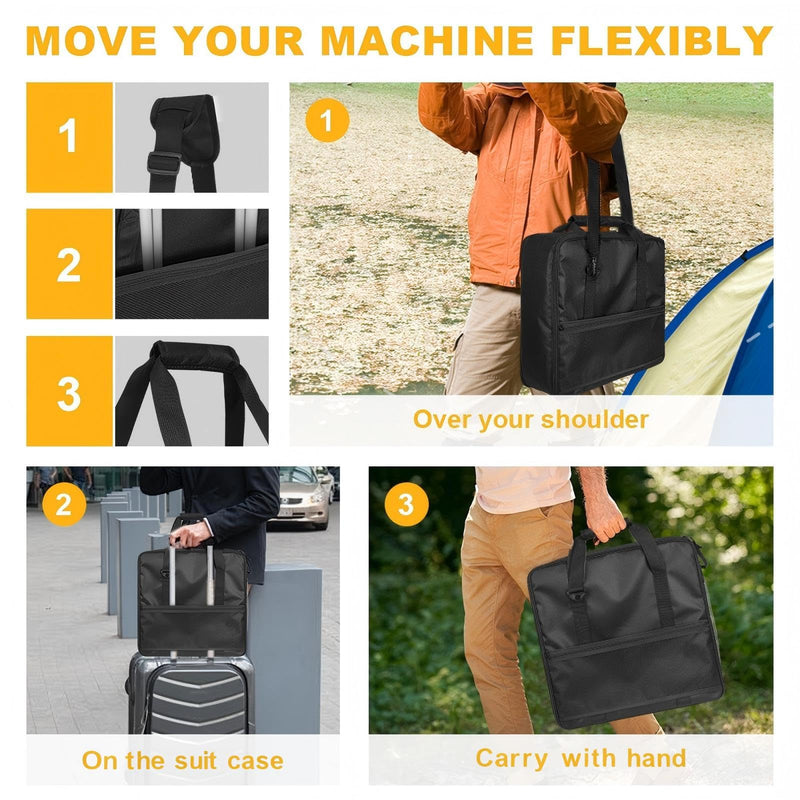 [AUSTRALIA] - Heavy Duty Carry Case for Ninja Slushie Machine FS300/FS301, Front-Load Design, Portable Frozen Drink Maker Travel Bag for Parties & Outdoors - Padded Protection with Easy Side Access 