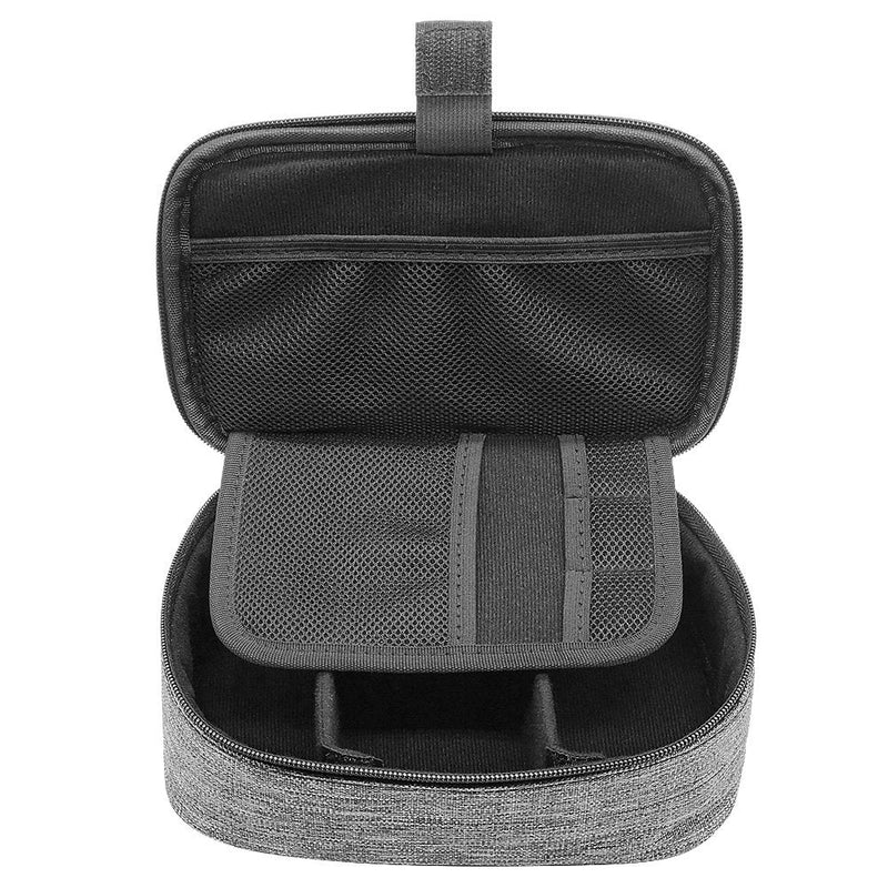 sisma Travel Cords Organizer Universal Small Electronic Accessories Carrying Bag for Cables Adapter USB Sticks Leads Memory Cards, Grey 1680D-Fabrics SCB17092B-OG Grey -1680D Oxford Fabrics