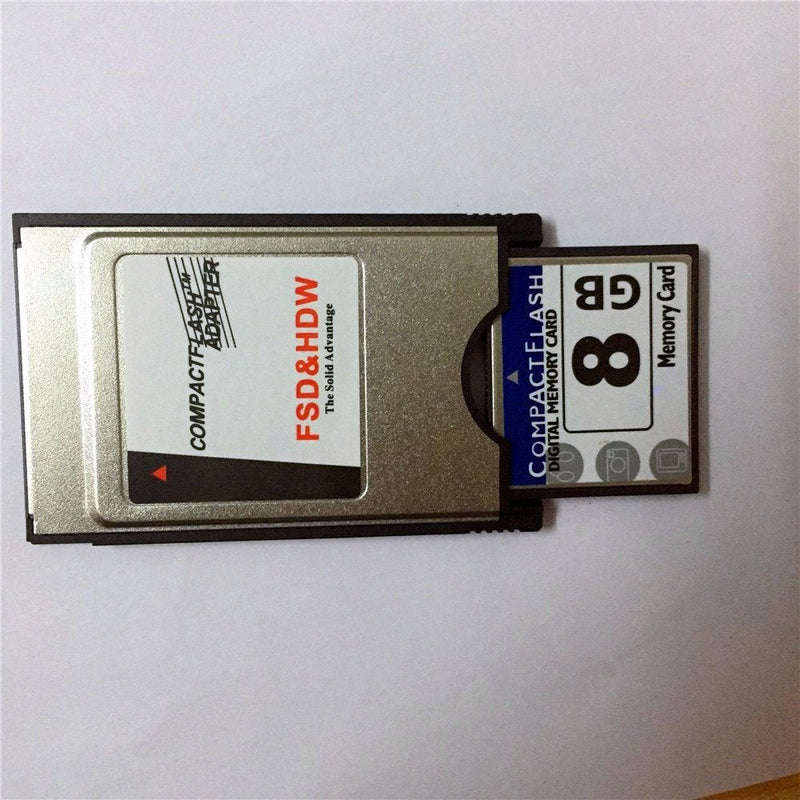 New Compactflash Card to PC Card Adapter Notebook Laptop PCMCIA Compact Flash Memory Card Reader CNC