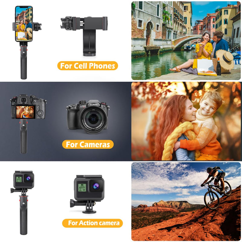 Neotter Smartphone Video Rig, Filmmaking Vlogging Cage, Phone Stabilizer Tripod Mount with Wireless Remote Shutter for All iPhone and Android Smartphones