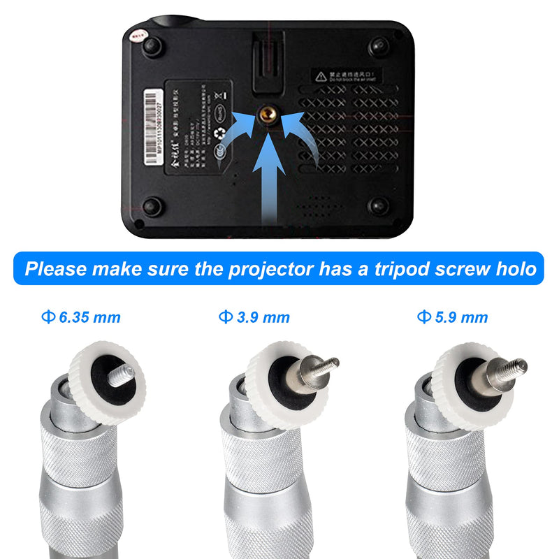Ceiling Wall Projector Mount Universal Projector Bracket Extendable Height Camera Mount 15-24in Wall Hanger Projector Stand for DLP Projector Video Projector CCTV DVR Camera