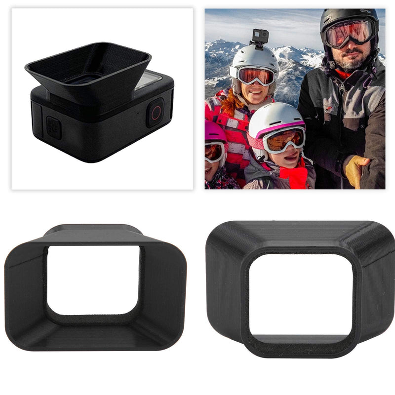 [AUSTRALIA] - DAUERHAFT Sunshade Hood Sturdy 2pcs Portable Sun for Lightweight for Hero 9 Black 