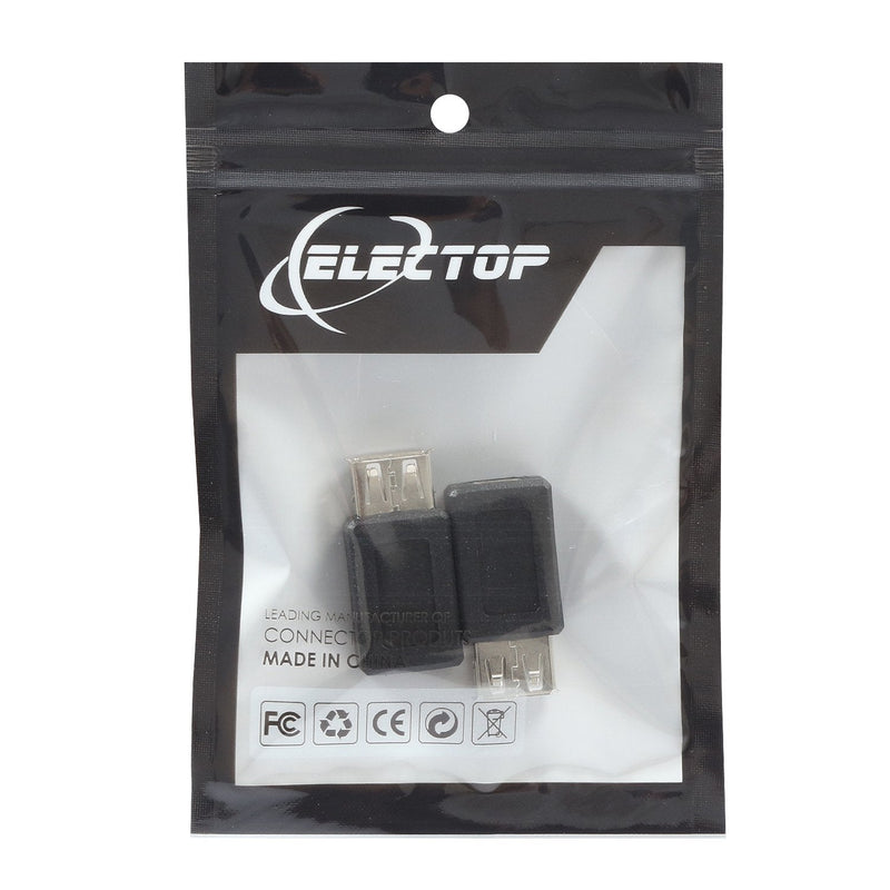 Electop 2 Pack USB 2.0 A Female to USB B Mini 5 Pin Female Adapter Converter