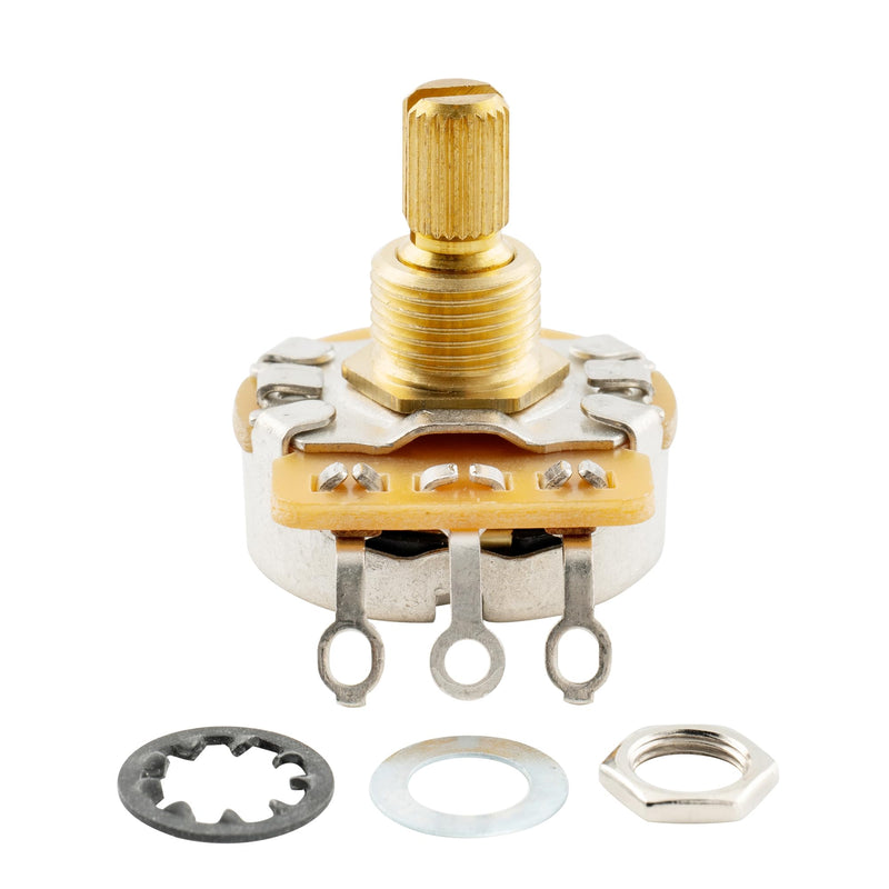 Musiclily Ultra CTS A250K Short Split Shaft Guitar Potentiometers Audio Taper/Vintage Audio Taper Pots 10% Tolerance for Electric Guitar and Bass (Set of 4)