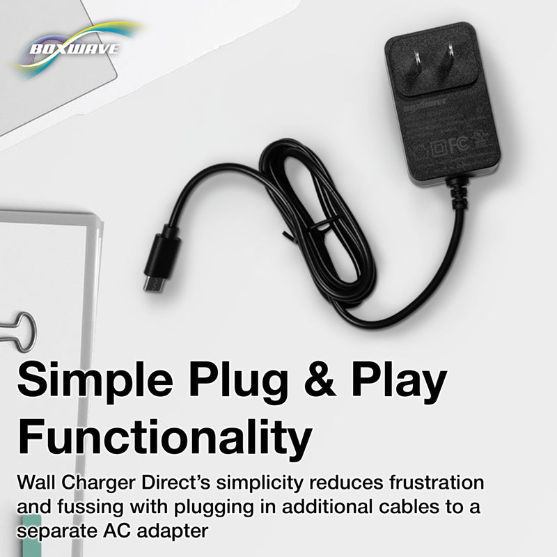 [AUSTRALIA] - BoxWave Charger Compatible with TOMLOV DM4W Microscope - Wall Charger Direct (15W), Rapid Charge Your Device with Built-in 3ft Cable 