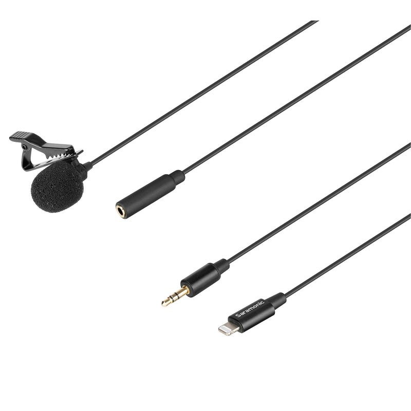 [AUSTRALIA] - Saramonic LavMicro U1A | Lavalier Microphone with Lightning for Apple iPhone, or iPad with a Built-in 6.6-Foot (2m) Cable for Vlogging, Interviews, YouTube, TikTok, Live Streaming Lightning - 6.6' 