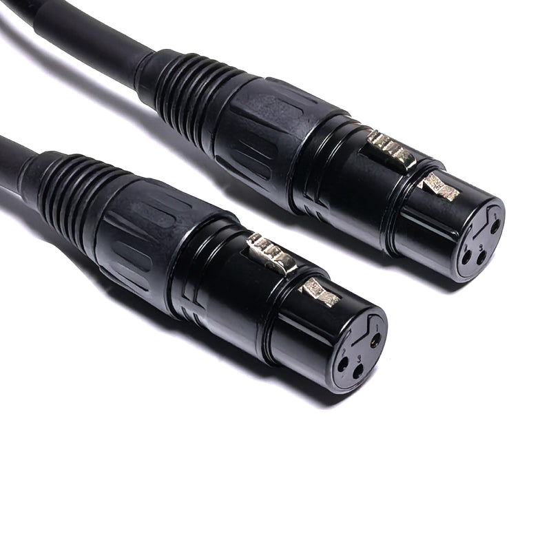 023 6in 1/4 TRS to XLR Female Adapter, 6.35 to XLR Female, XLR to 1/4 Adapter 1/4 Audio Cable 6in/2pack
