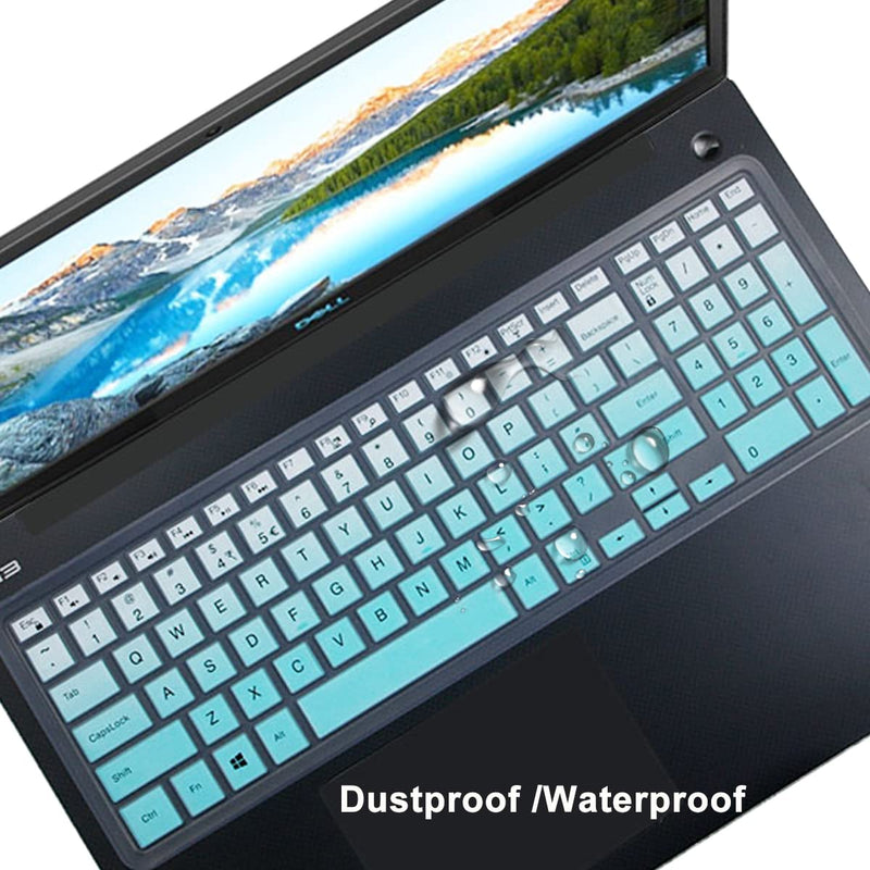 Keyboard Cover fit Dell Inspiron 15 3000 5000 Series /Dell G3 15 17 Series/ Dell Inspiron G7 7786 7790 /Dell Inspiron 3583 3593 3558 3580 5570 5558 5559 7559 7567 Accessories Keyboard Cover-MintGreen MintGreen
