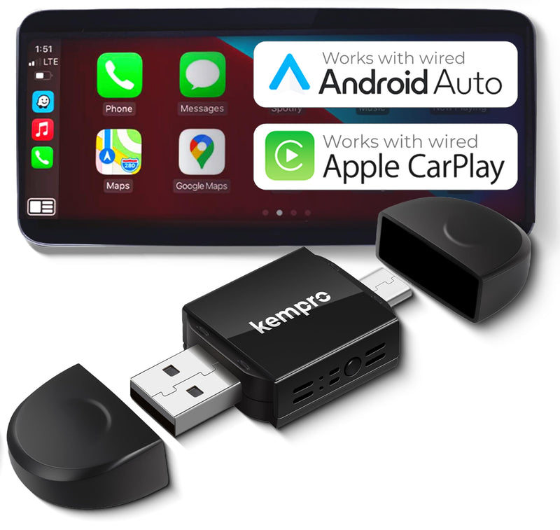 Wireless CarPlay & Android Auto Adapter, 2026 Upgraded Chipset, 2-in-1 Plug & Play Dongle, Wired to Wireless Converter, USB-A/USB-C, Auto Connect, iPhone iOS 10+ Android 11+, Cars 2016+
