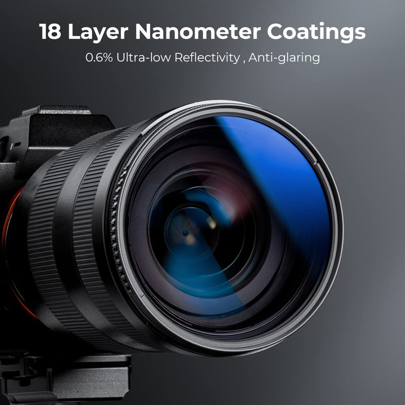 K&F Concept 67mm Circular Polarizer Filter Ultra-Slim 18 Multi-Coated Optical Glass Circular Polarizing Filter for Camera Lenses with Cleaning Cloth (K Series)