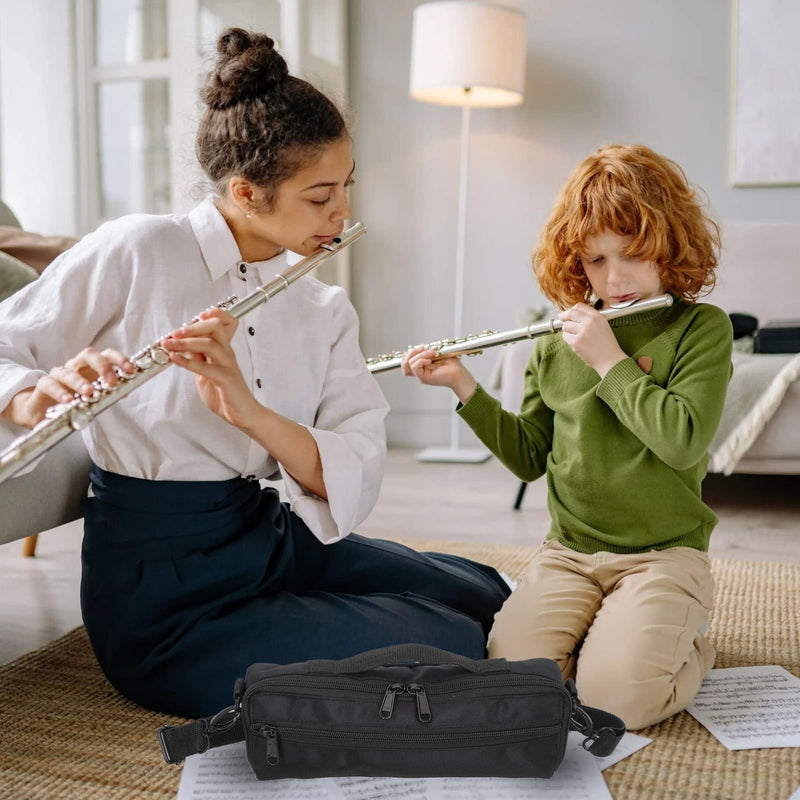 Piccolo Canvas Bag Piccolo Carrying Bag Musical Instrument Container Plush Piccolo Storage Bag Piccolo Instrument for Beginners Wind Instrument Bag Flute Case Cover Flute Case Flute Case