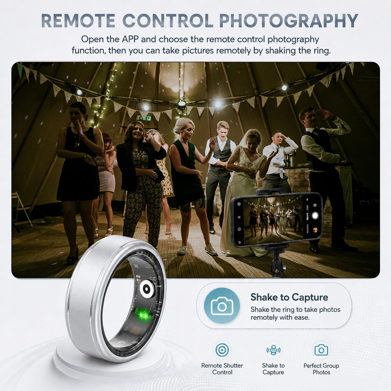 Smart Ring for Women & Men, IP68 Waterproof Fitness Tracker Ring with Heart Rate, Blood Oxygen & Sleep Monitor, Health Tracker Ring Compatible with iOS & Android, No Subscription Fee #7