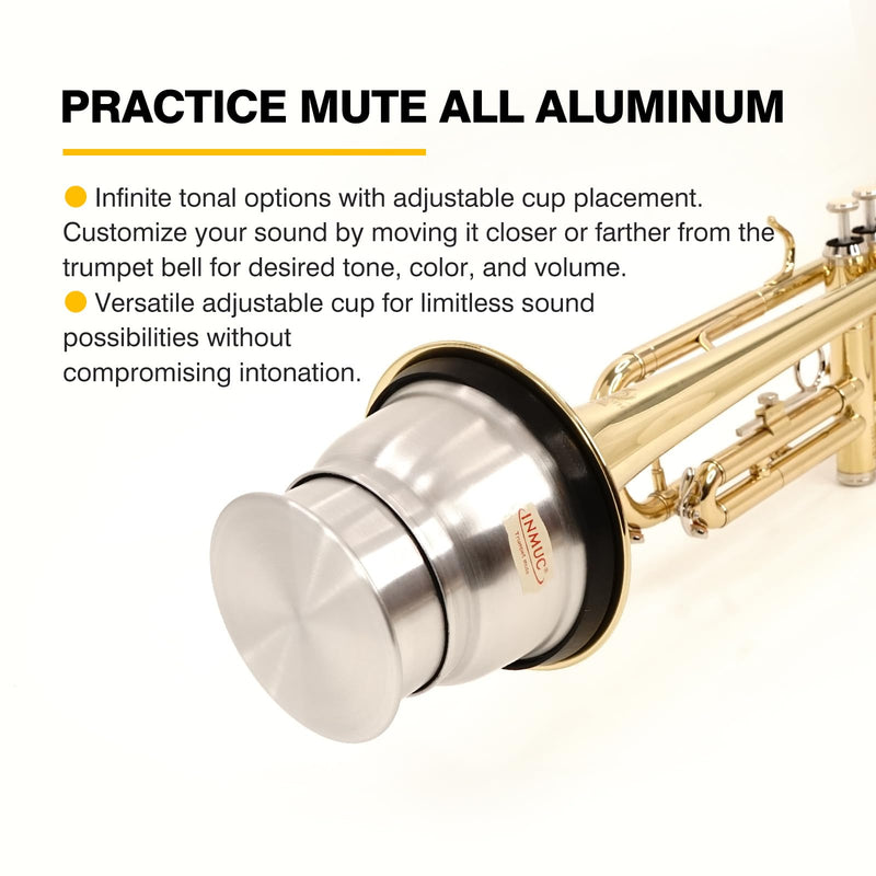 Trumpet Cup Mute - Premium Rubber Cup Mute for Trumpet, Enhances Tone Quality with Warm, Mellow Sound - Durable and Easy to Use for Practice and Performances