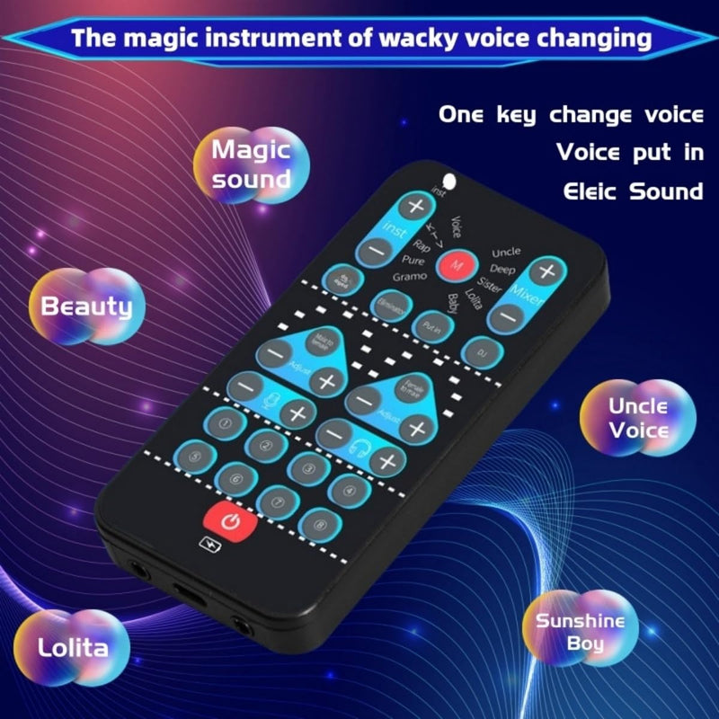 [AUSTRALIA] - High-Definition Portable Voice Changer Sound Card with Real-Time Transformation, Ideal for Streaming, Gaming, and Entertainment Scenarios (M10-for PC) M10-for PC 