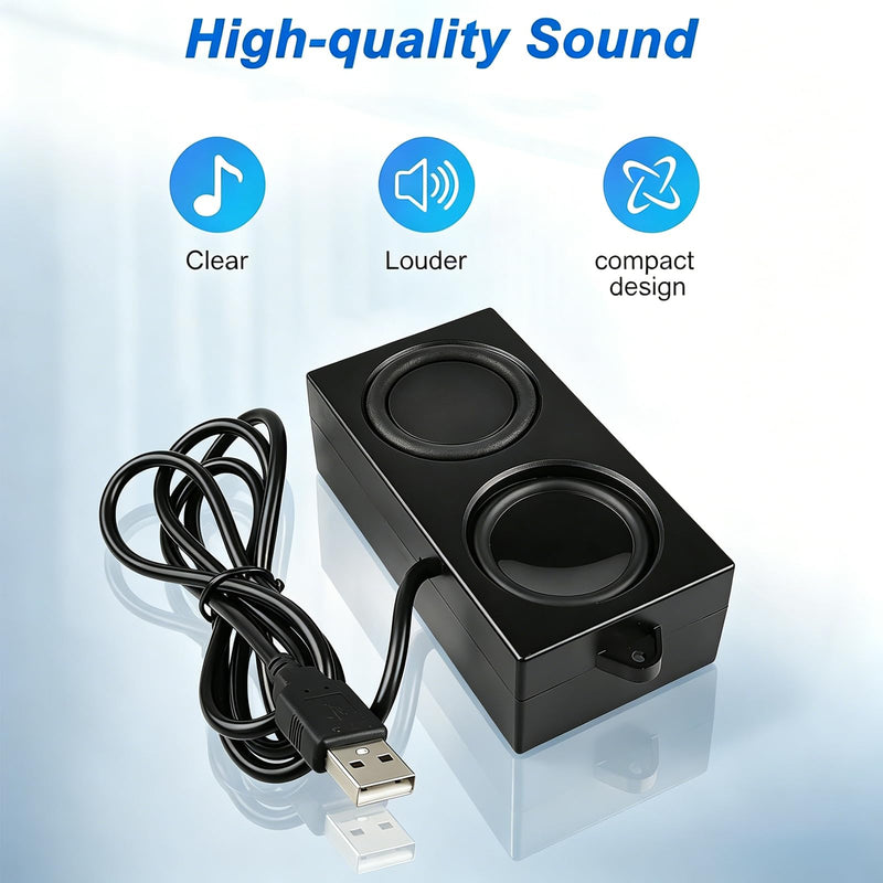 Gikfun USB Computer Speaker, 4Ohm 5W Woofer, for Arduino, PC, Laptop | Loudspeaker with Plug and Play Desktop, and Game Console Diy