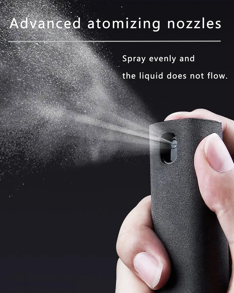 Car Screen Cleaner Travel Cleaning Kit 2in1 Touchscreen Mist Cleaner Spray and Wipe for Phone iPad MacBook AirPods Car Display Cellphones Tablet Versatile Cleaners (2 Units) Pink+Grey