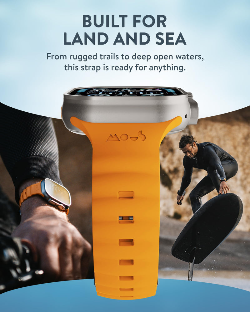 Mous Active Apple Watch Strap Compatible with Apple Watch Straps 38mm 40mm 41mm, Orange