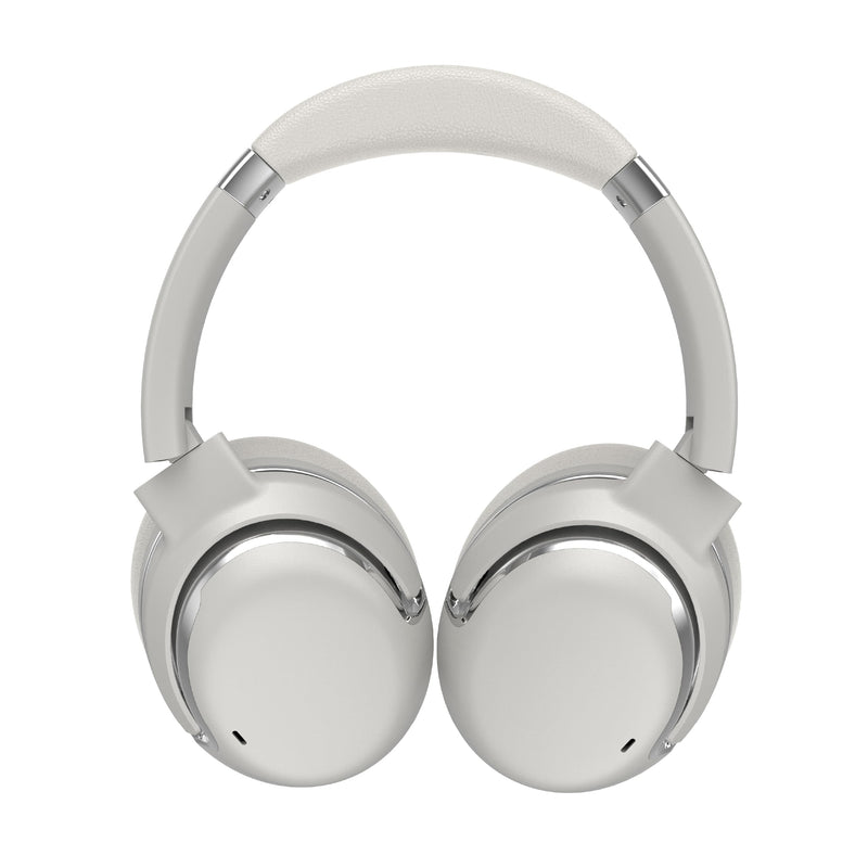 TOPTECH RCA WAVE-76 Noise Cancelling Headphones, Wireless Bluetooth 5.4 Over Ear Headphones with 40mm Drivers, 25-Hour Playtime, USB-C Charging, Adjustable Headband SILVER
