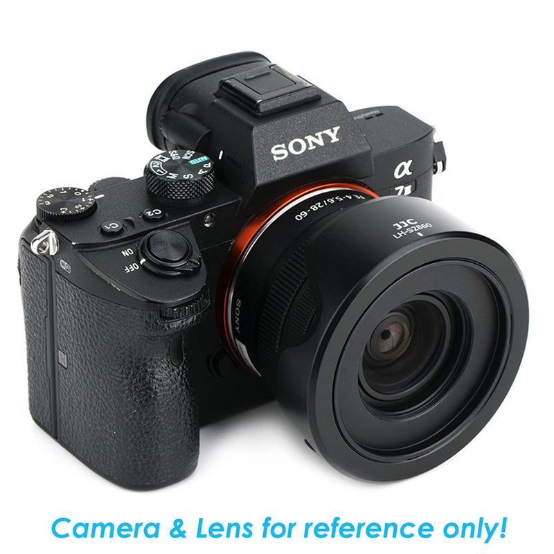 [AUSTRALIA] - JJC LH-S2860 Black Petal Tulip Lens Hood Shade, Compatible with Sony FE 28-60mm f/4-5.6 Lens and Sony E PZ 16-50mm f/3.5-5.6 OSS Lense 