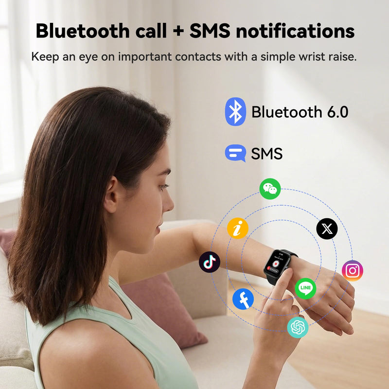 AI Chat Assistant,Smart Watch for Men Women,Translator Watch,Fitness Tracker with Heart Rate & Sleep Monitor,Answer/Make Call, 1.95" Touchsreen,100+Sport Modes,Smartwatch for iPhone/Samsung/Android