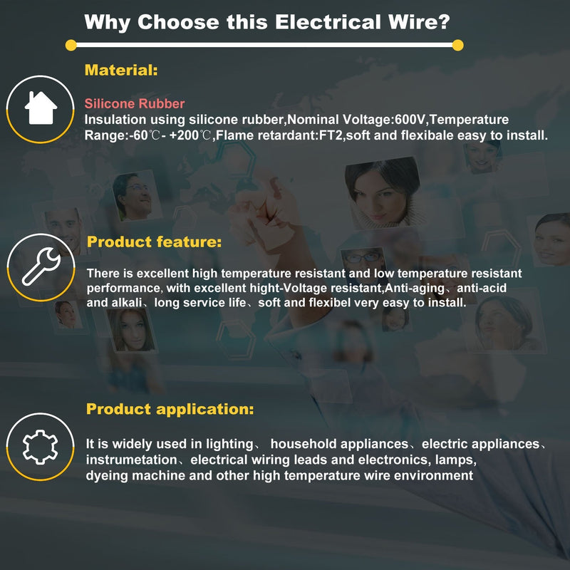 3.3 mm² 12 AWG Silicone Electric Wire Cable Connecting 10 Metres [5 Metres Black and 5 Metre Red] Soft and Flexible Made of Tinned Copper Wire High Temperature Resistance 200 Celsius 600 V 3.3 mm²/12AWG-5 metres