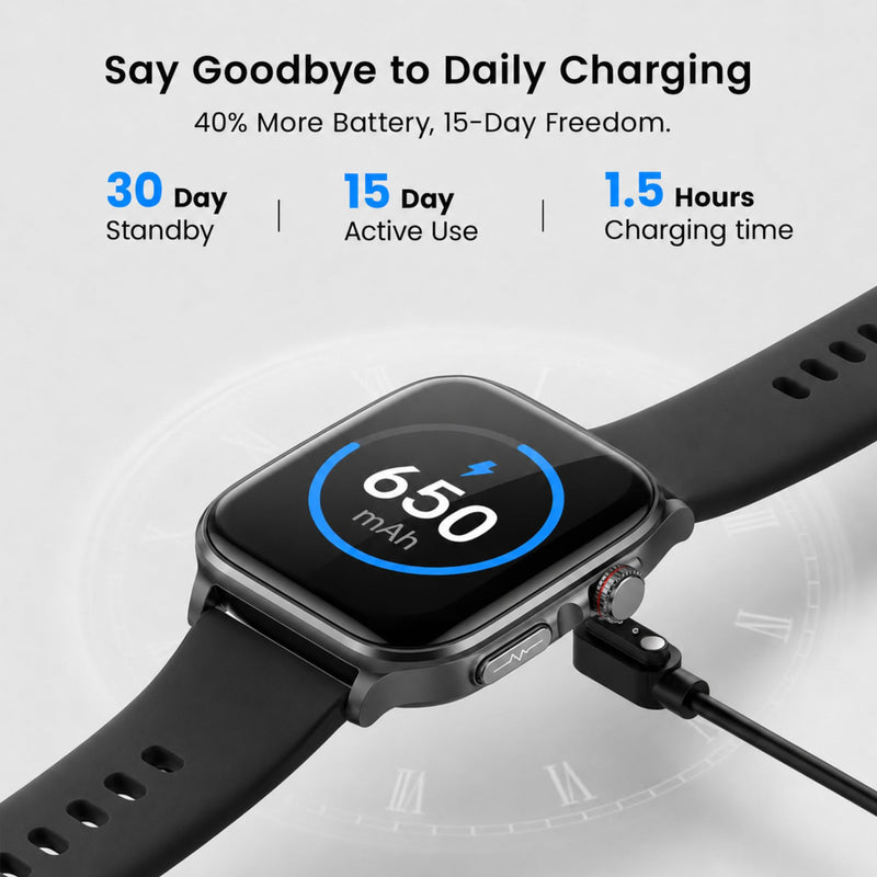 Advanced Smart Watch for Men Women - 2.04" HD Health Smart Watches with Answer/Make Call, 24H Heart Rate Monitor Smartwatch for iOS/Android Black