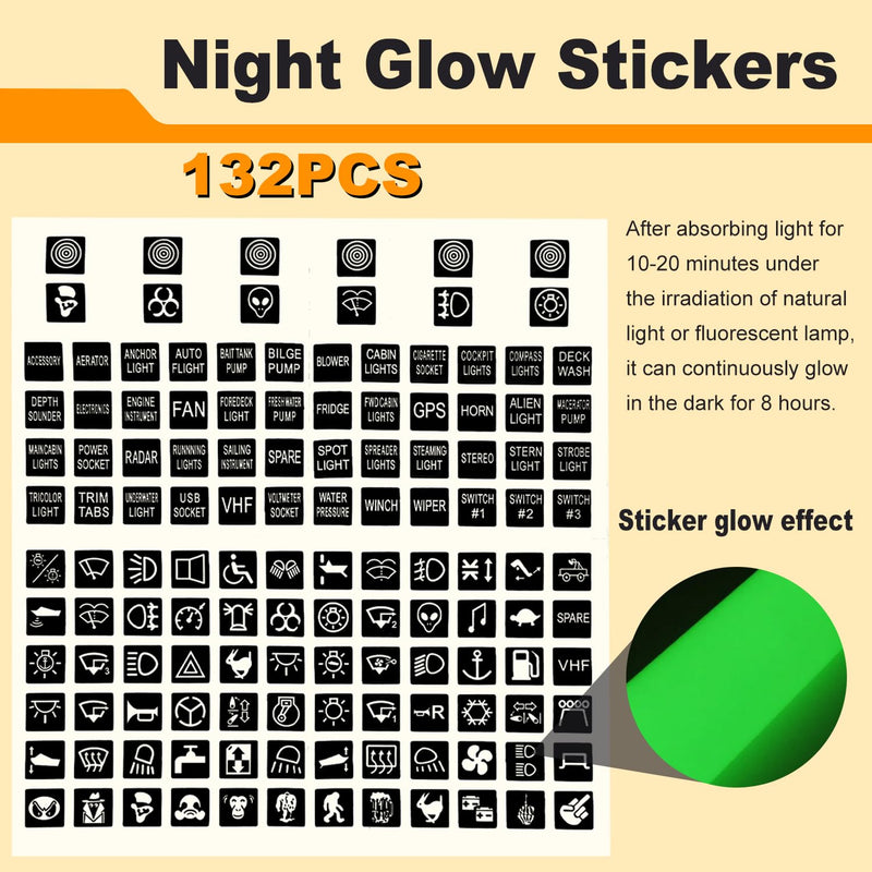 [AUSTRALIA] - weideer 3 Gang Rocker Switch Box Blue LED 12V 24V DC Rocker Switch Panel with Night Glow Stickers for Car Trucks Boats RVs A (Any three combinations) 